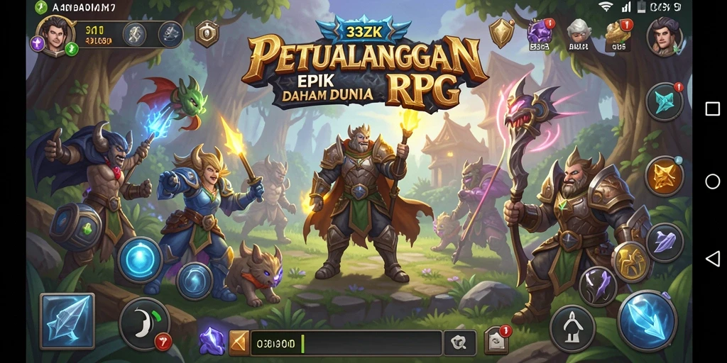 Tampilan gameplay RPG yang menarik dan dinamis.