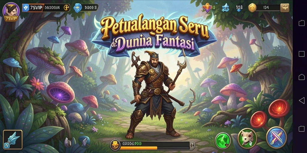 Tampilan gameplay seru 7SVIP dalam petualangan yang mendebarkan.