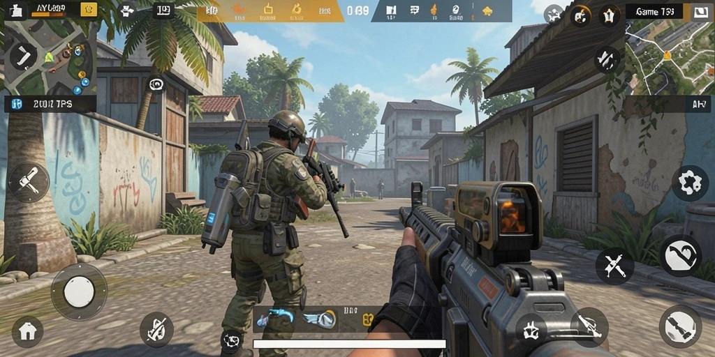 Screenshot AYU89 menunjukkan aksi pertarungan yang mendebarkan dalam mode TPS.
