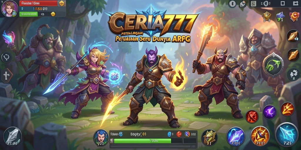 Screenshot CERIA777 menampilkan aksi gameplay petualangan seru ARPG.