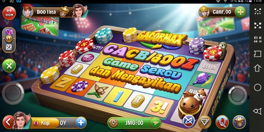 Tampilan seru gameplay Bingo GACORMAX yang penuh warna.
