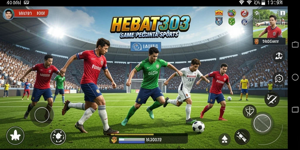 Tampilan gameplay HEBAT303 yang penuh aksi dan olahraga.