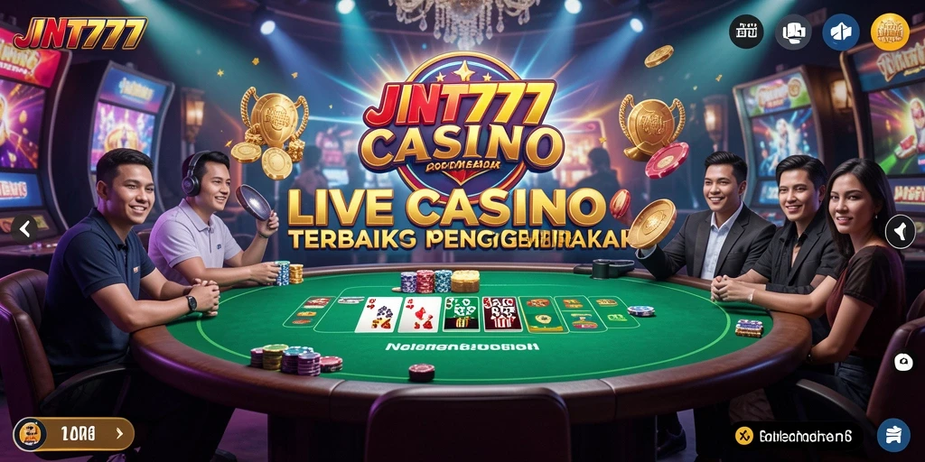 Tampilan gameplay Live Casino yang realistis dan mendebarkan.