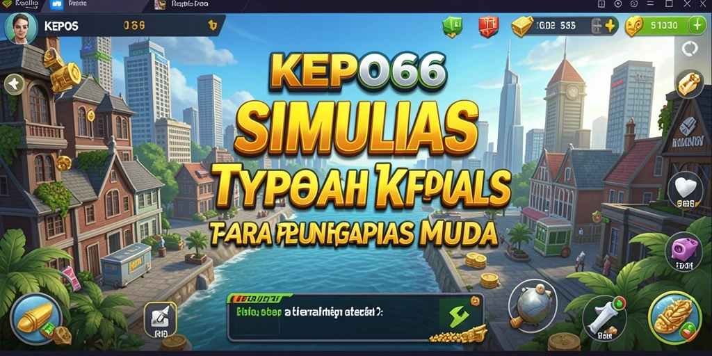 Tampilan gameplay KEPO66 yang menampilkan interaksi bisnis yang menarik.