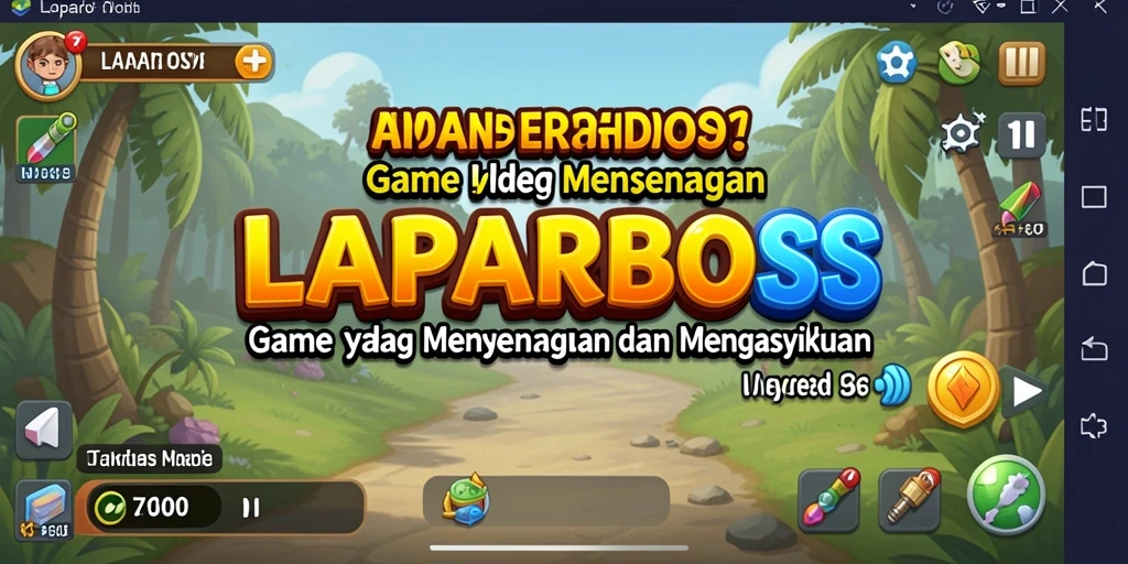 Tampilan gameplay LAPARBOS menunjukkan kemajuan yang menenangkan.