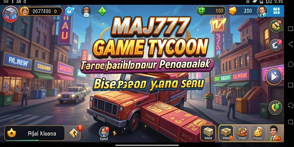 Tampilan menakjubkan dari gameplay Tycoon di MAJ777.