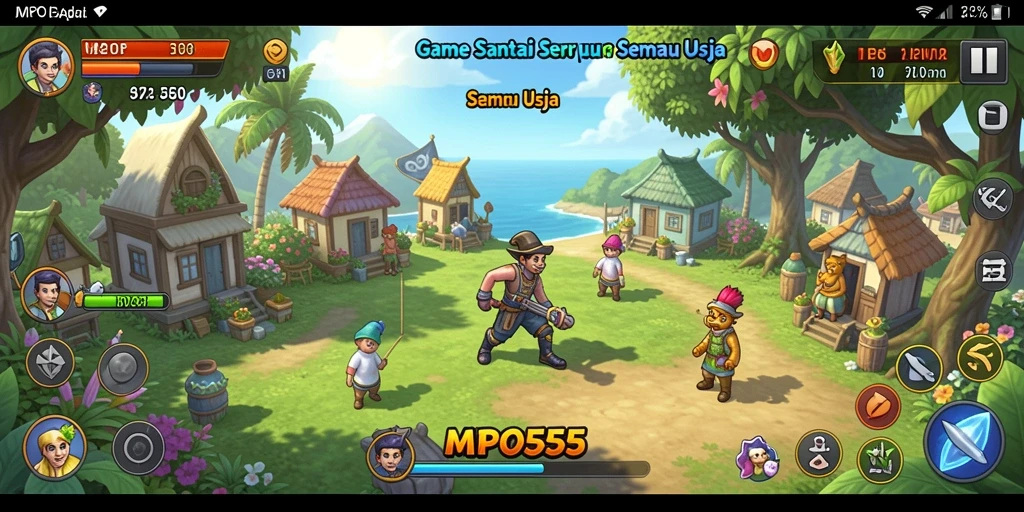 Tampilan gameplay <strong>MPO555</strong> yang menarik dan penuh warna.