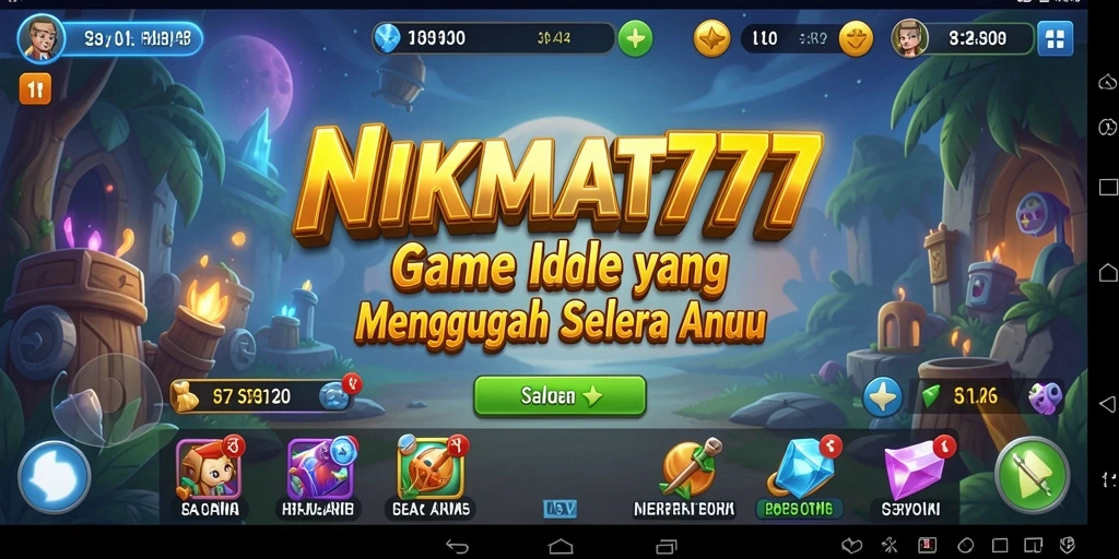 Tampilan screenshot utama NIKMAT777 menampilkan gameplay Idle yang menarik.