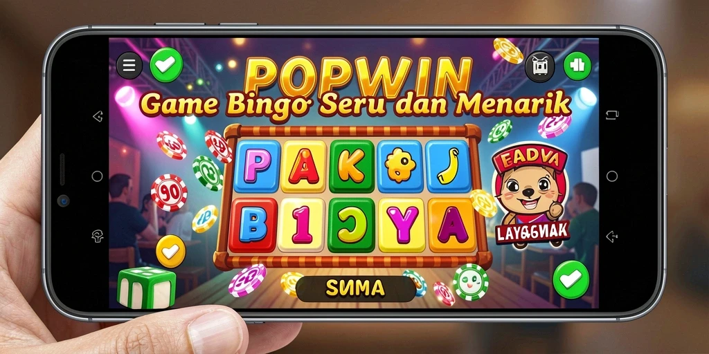 Screenshot di POPWIN menampilkan momen seru permainan Bingo.