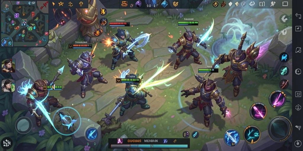 Screenshot gameplay R6R6 dengan aksi seru di arena pertarungan.
