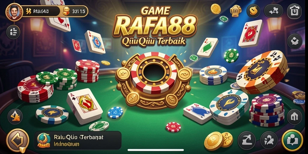 Tampilan menarik dari gameplay seru QiuQiu di RAFA88.