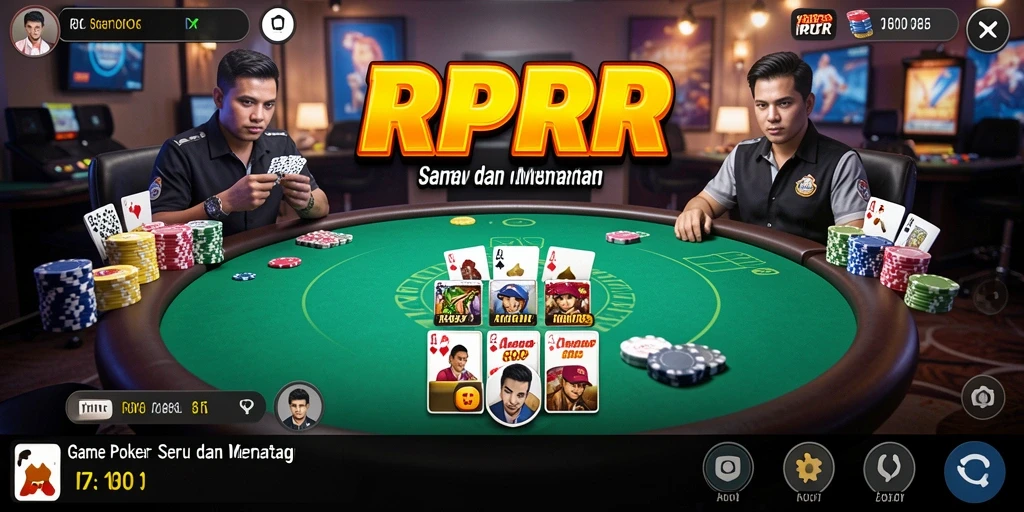 Tampilan gameplay poker yang mengasyikkan dari RPRR.