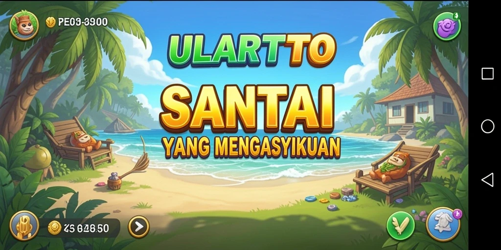 Tampilan gameplay ULARTOTO yang menarik dan penuh warna.