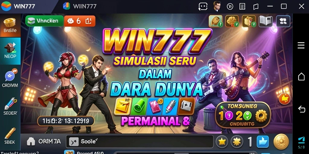 Screenshot WIN777 menunjukkan gameplay simulasi yang mendebarkan.